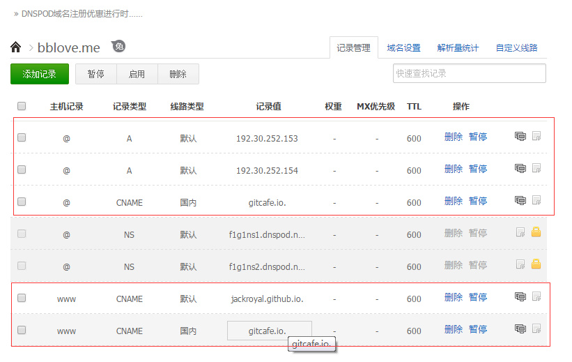dns解析记录